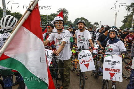 'Ride for Palestine' event in Jakarta