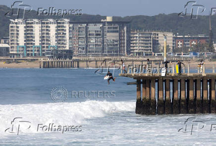 A view of the beach front ahead of the G20 finance meeting in Durban