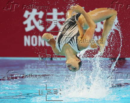 Final dúo mixto de natación sincronizada en los Mundiales de Singapur
