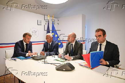 European leaders hold video conference on Ukraine