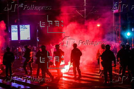 Anti-government protest in Belgrade