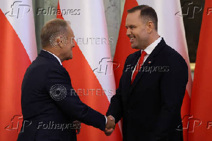 Poland's PM Tusk and his ministers attend the Cabinet Council meeting lead by President Nawrocki in Warsaw