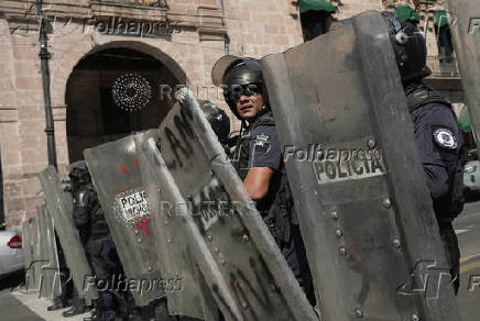 Protest following the murder of Mayor Carlos Manzo, in Morelia