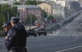 General rehearsal for Russia's annual Victory Day parade in Moscow