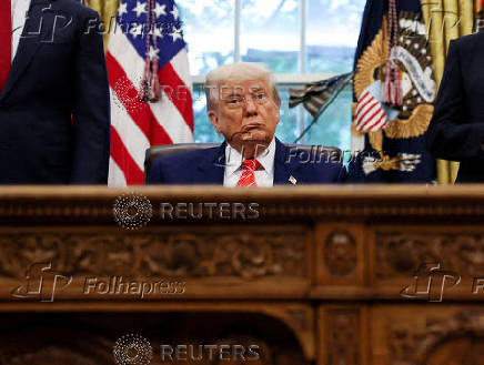 FILE PHOTO: U.S. President Trump announces trade deal with the U.K., at the White House in Washington