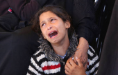 Funeral of Palestinians killed in Israeli strikes, in Khan Younis
