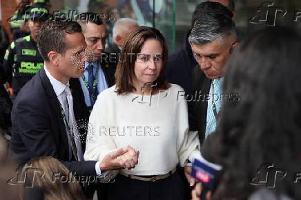 Colombian Senator Miguel Uribe Turbay is hospitalized after being shot during a campaign event, in Bogota