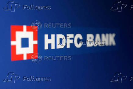FILE PHOTO: Illustration shows HDFC Bank logo