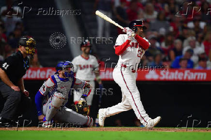 MLB: Texas Rangers at Los Angeles Angels