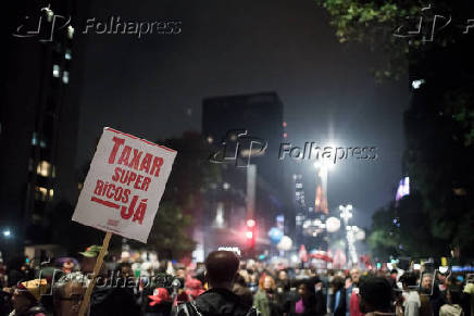 Ato pela taxação dos super ricos en SP