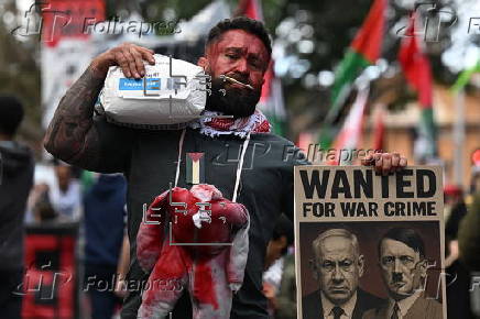 Rally in Sydney against the ongoing Israeli invasion of Gaza
