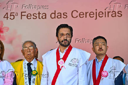 Ricardo Nunes participa da abertura da 45ª Festa das Cerejeiras no Parque do Carmo