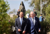 Greek President Constantine Tassoulas visits Nicosia