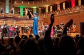 The International Pride Orchestra performs at the Strathmore Music Center in North Bethesda