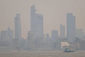 Vista da Ilha de Manhattan, na cidade de Nova York, Estados Unidos
