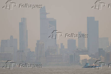 Vista da Ilha de Manhattan, na cidade de Nova York, Estados Unidos