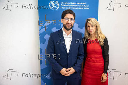 Yolanda Díaz participa en la conferencia anual de OIT