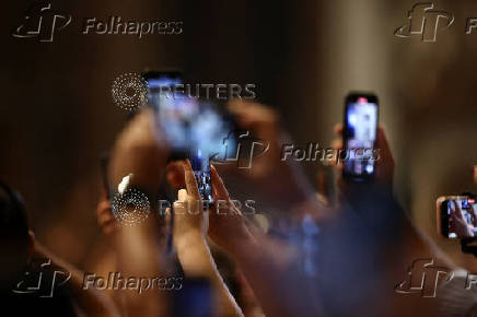 Pope Leo XIV celebrates a Mass for the Jubilee of Sport in St. Peter's Basilica, at the Vatican
