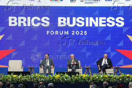 Brazil's President Lula attends the opening of the BRICS Business Forum, in Rio de Janeiro