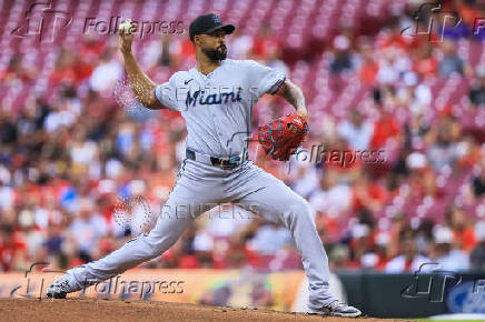 MLB: Miami Marlins at Cincinnati Reds