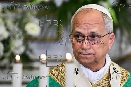 Pope Leo XIV leads Angelus prayer at Castel Gandolfo