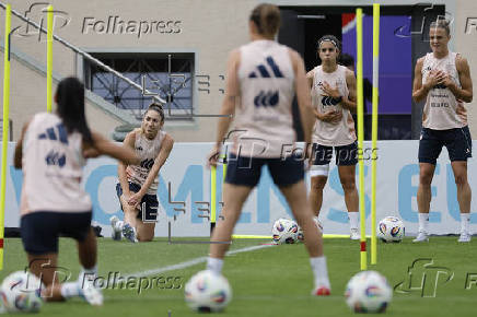 Entrenamiento selección española femenina de fútbol