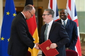German Chancellor Friedrich Merz visits London to sign landmark treaty