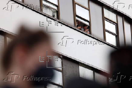 Anti-fascist protest outside hotel housing asylum seekers in London