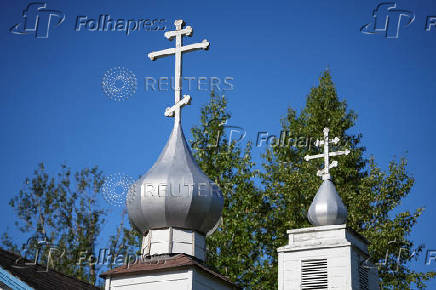 Russian Orthodox church is seen in Anchorage