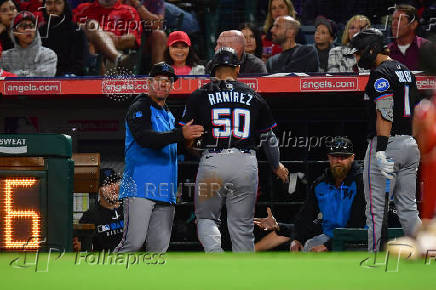 MLB: Miami Marlins at Los Angeles Angels