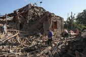 Aftermath of Russian missile and drone attack in Kramatorsk