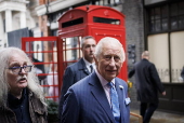 Britain's King Charles III visit Old Spitalfields Market and SXSW London