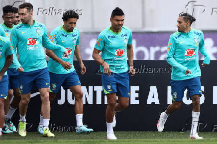 Segundo dia de treino da Seleção Brasileira no CT Joaquim Grava
