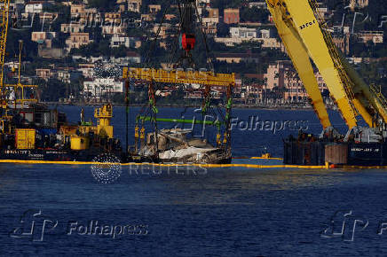 Recovery of Mike Lynch's sunken yacht 'Bayesian' from Sicilian waters
