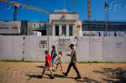 Inside the renovation of the federal reserve building, in Washington, D.C