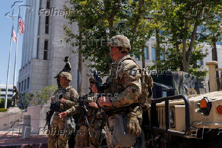 FILE PHOTO: California National Guard deployed in California