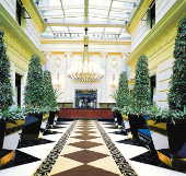 Ambiente do lobby do hotel Sofitel