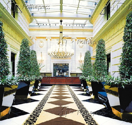 Ambiente do lobby do hotel Sofitel