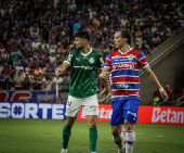 FORTALEZA, CE, 20.04.2025-BRASILEIRO SERIE A-FORTALEZA X PALMEIRAS