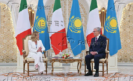 La primera ministra italiana, Giorgia Meloni, realiza una visita oficial a Kazajistán
