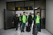 Bolivian soccer team back home after being held unexpectedly in Venezuela, in El Alto