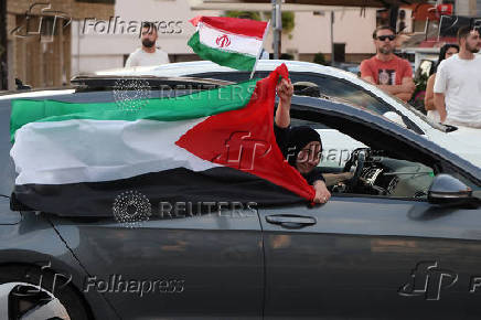 Demonstration in support of Iran and Palestinians in Sarajevo