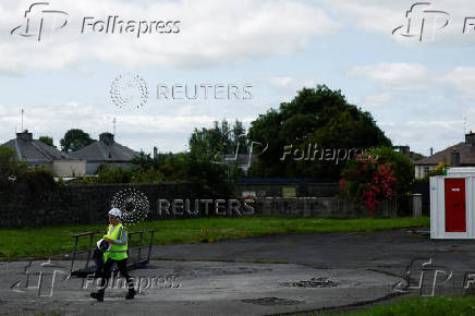 Excavation at the site of Bon Secours Mother and Baby Home, where bodies of 796 babies were uncovered, in Tuam