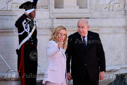 Italian PM Meloni meets Algerian President Tebboune at Italy-Algeria summit, in Rome