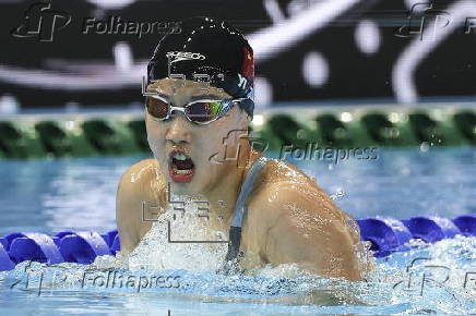 La china Yu Zidi en los Campeonatos del Mundo de Natación 2025
