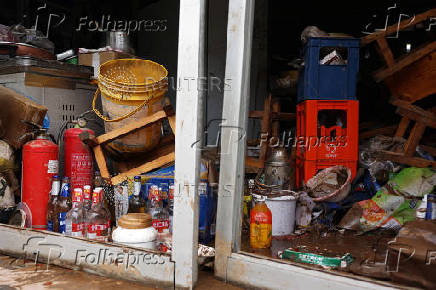 Aftermath of heavy rainfall in Miyun district of Beijing