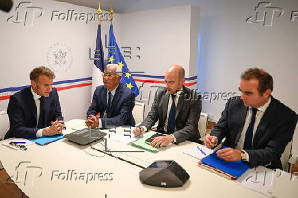 European leaders hold video conference on Ukraine