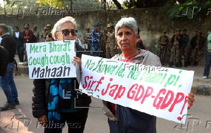 Protest against toxic air pollution in Delhi