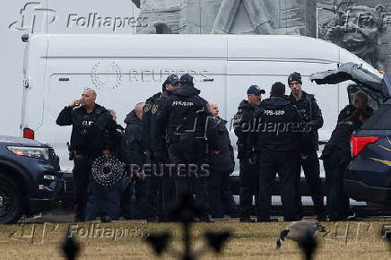 Canadian Parliament under lockdown, in Ottawa