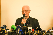 Coletiva de imprensa na catedral da Sé - Morte do  Papa Francisco